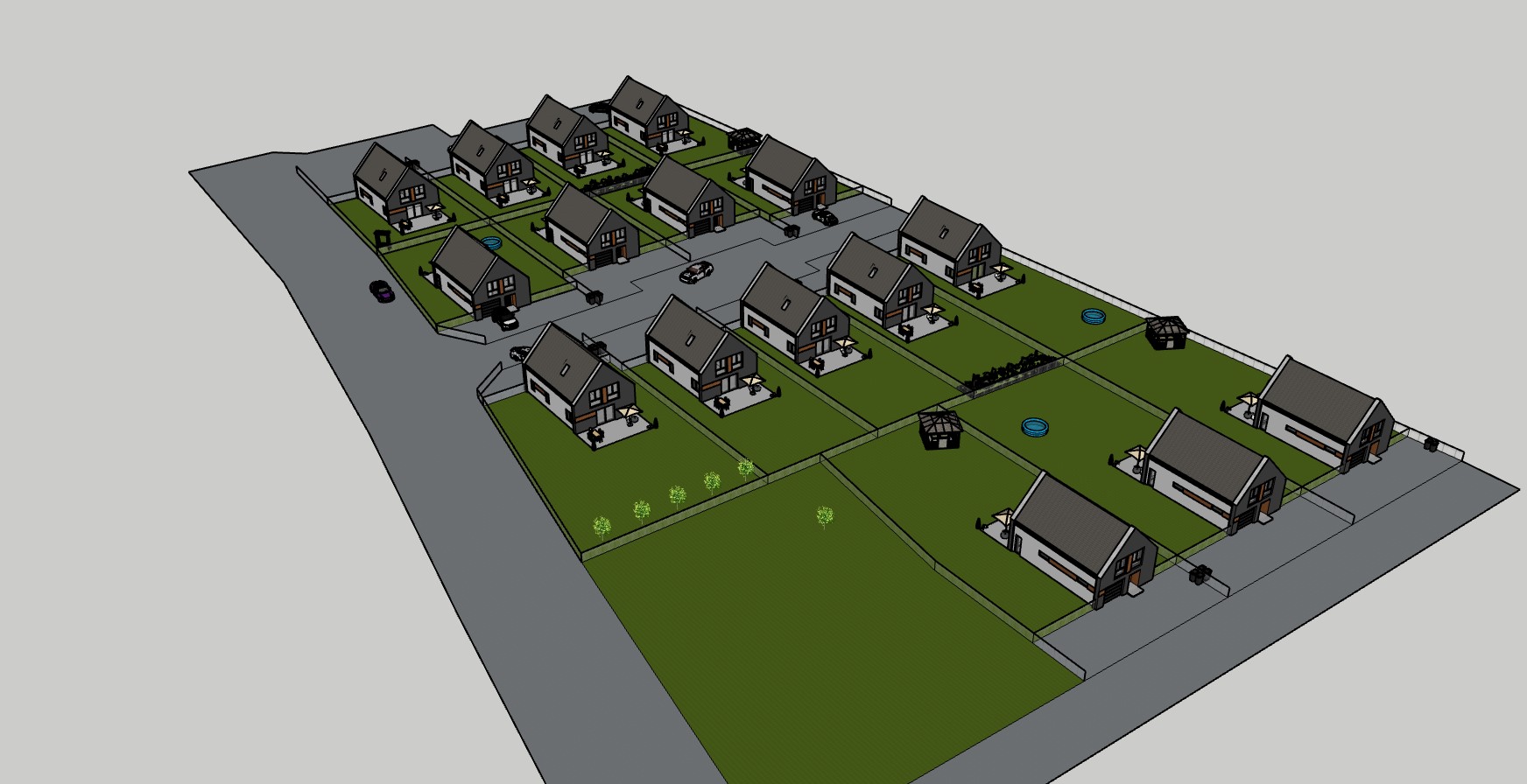 Plan zagospodarowania osiedla